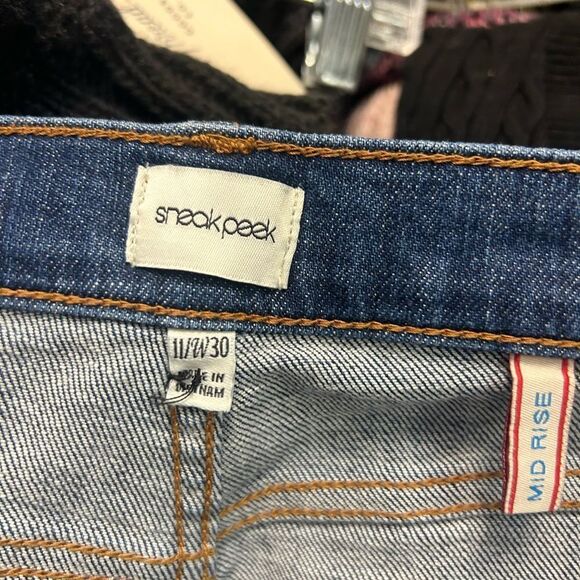 sneck peek ladies 11 distressed jeans - Picture 5 of 10